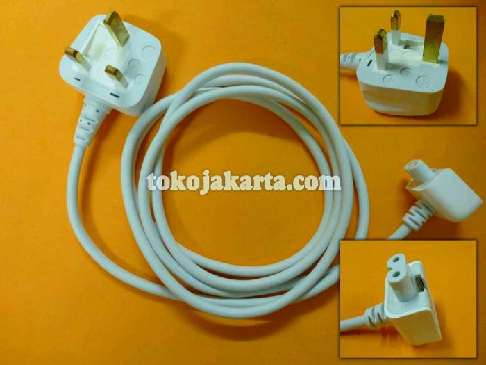 Cable AC Power Cord for Apple Macbook / Apple MagSafe Power Adapter AC Cable / Kabel Power Apple MagSafe Volex Versi UK (ACC000)