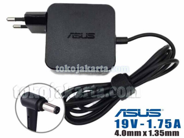 Original AC Adaptor ASUS 19V 1.75A SQUARE 33Watt/ ADP-33BWA For Asus VivoBook S200 X201 X201E F201E X202 X202E Q200E Series/ 4.0*1.35mm No Indikator LED (WALL-ADRA34L)