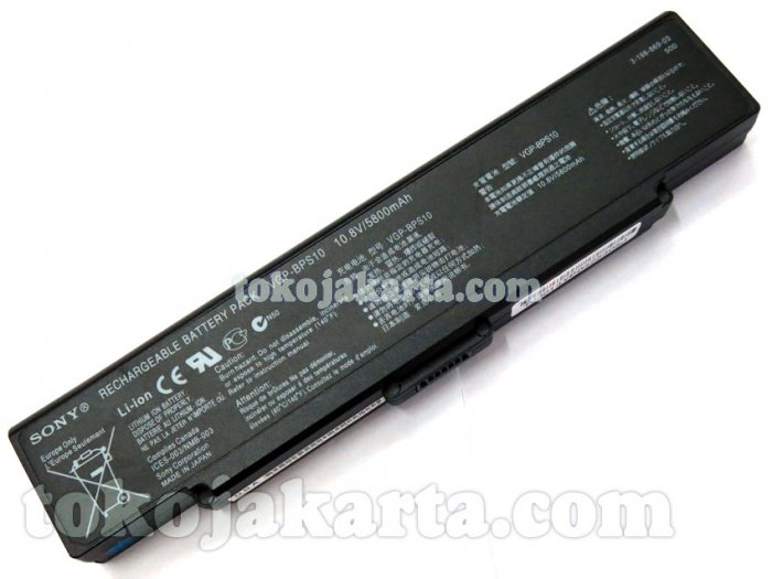 Original Baterai Laptop Sony VGN-AR, VGN-CR,VGN-NR, VGN-SZ Series / SONY VGP-BPS9, VGP-BPL9 (Black 4800mAh)