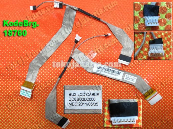 Kabel Flexible LCD Laptop Toshiba Satellite T230 T230D T235 T235D Series / Laptop LVDS Cable DC020011D10 NDU10 (18760)