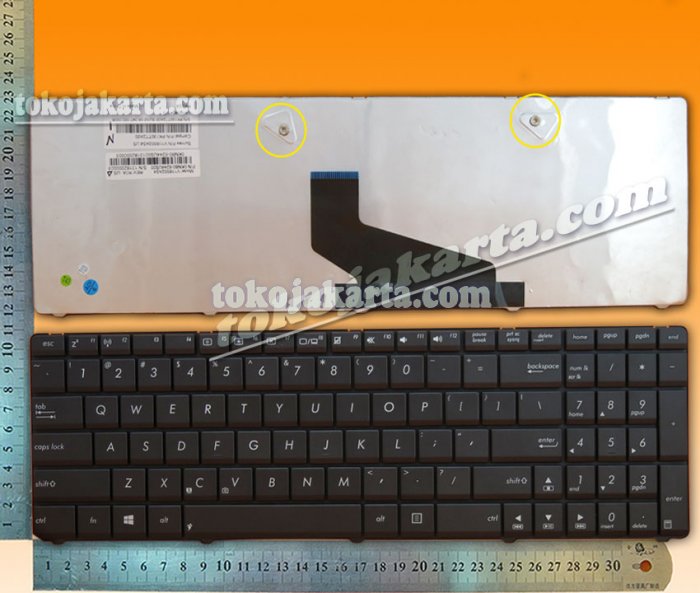 Keyboard Laptop Asus A53U K53  K53B K53BR K53E K53E-1A K53S K53SC K53SC-1B K53SJ K53Sj-3C K53T K53TA K53U K53X K53Z K73BY K73T K73TA X53 X53B X53U X53U-RH21 X53U-XR1 X53U-XR2 X53Z X54C X54X X73B Series (Black)