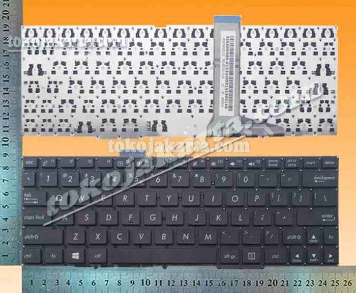 Keyboard Laptop ASUS Transformer Book T100TA T100TAL T100TAF T100TAR T100TAM/ AEXC4U00010, AEXC4U00110, MP-11N73US-920W, 0KNB0-0107US00, 0KNB0-0131US00, SN6533, SG-62900-XUA (Black Without Frame - 15080)