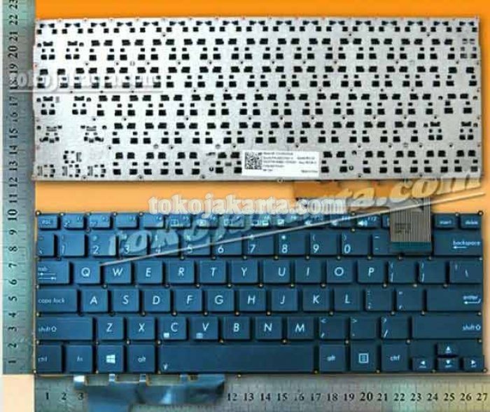 Keyboard Laptop ASUS VIVOBOOK X200 X200ca X201E X201 X202E X202/ VivoBook S200 S200E S200L S200L3217E S200L987E / 0KNB0-1121UK00 9Z.N8KSQ.50U, AEEX2E00020, UR5SQ, MP-12K13K0-920W, AEEX2Y00110 0KNB0-1103KO00 0KNB0-1103K000 MP-12K1 (Black Non Frame/15062A)