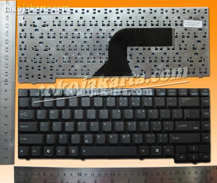Keyboard Laptop Asus A3A, A3E, A3H, A3V, A4000 (A4), A7 (14inch), R20 Series / V012262AS1, 9J.N5382.F0e, 04Gn9v1kity2-2 (Black)