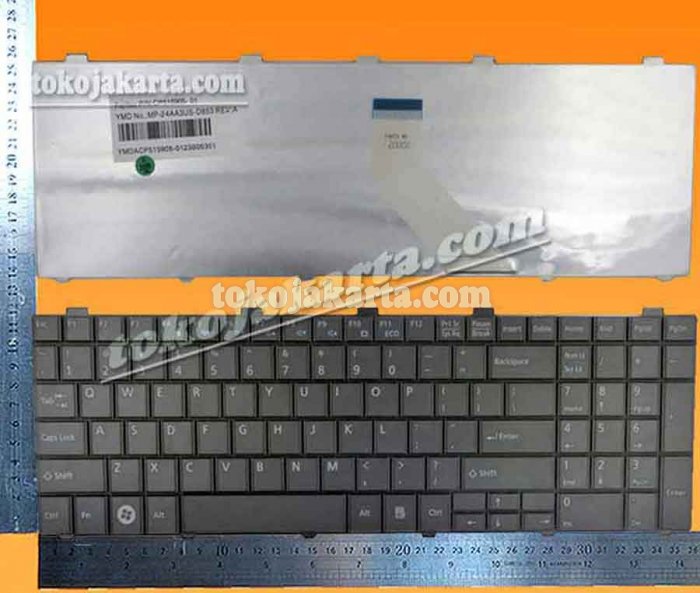 Keyboard Laptop Fujitsu Lifebook A530 AH530 AH531 NH751 Series / CP515905-01, CP487041, CP513251, CP515904, MP-09R73US-D852, MP-24AA3US-D853, 24A63 US (Black-15294)