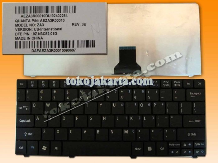 Keyboard Laptop Notebook Fujitsu Lifebook PH521 / P Series COMPATIBEL (Black/15032)
