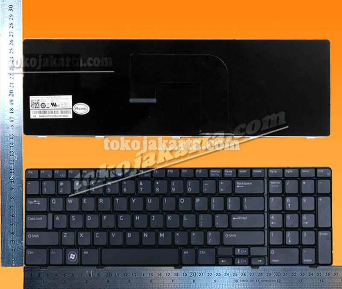 Keyboard Dell Vostro 3700 V3700 Series/  CN-0J17VV-73823-08V-004VA00, 0J1VV, NB03, 2B-50406W600, E134780, 904RU07P1D03200089PR00 (Black - 15149)