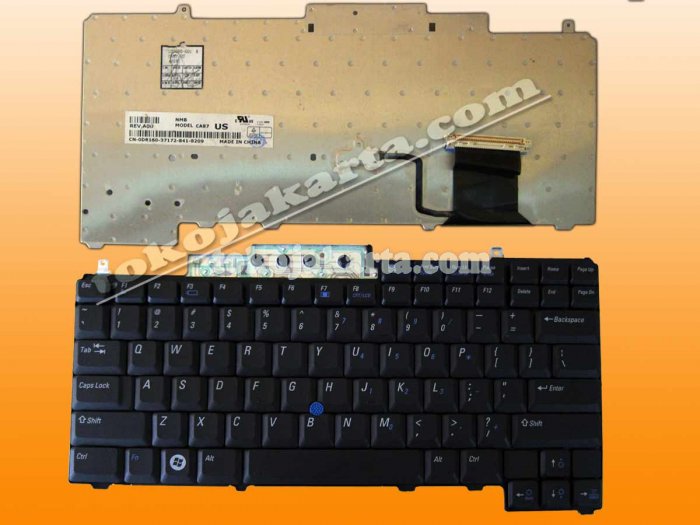 Keyboard Laptop Dell Latitude D531, D620 , D630, D820 Series With PointStick / 0NK831, PP18L, K060425E2, V-0604BIAS1-US (BLACK)
