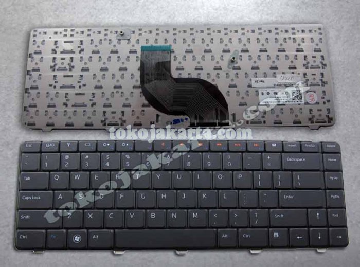 Keyboard Laptop Dell Inspiron 14V, 14R, N4010, N4020, N4030, N5020, N5030, M5030 Series / 40-101085 NSK-DJD01 (Black)