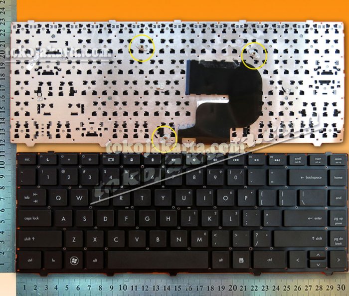 Keyboard Laptop HP Probook 4441 4441s Series/ 675851-001, 9Z.N7VSW.001 Ch0sw, NSK-CB1SW (Black without Frame)