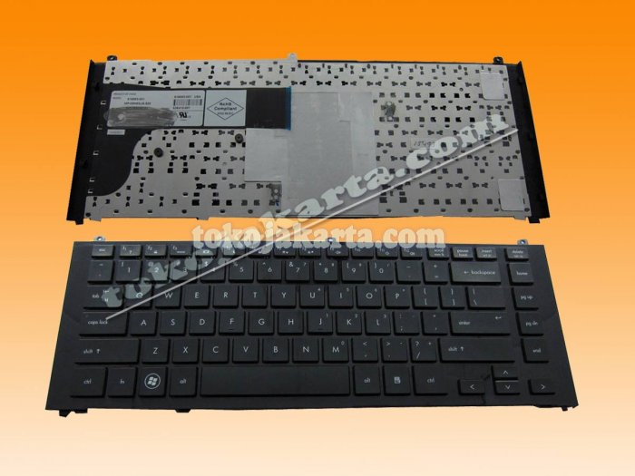 Keyboard Laptop HP Probook 4411S, 4410, 4416 Series (Black Frame Black -15493)