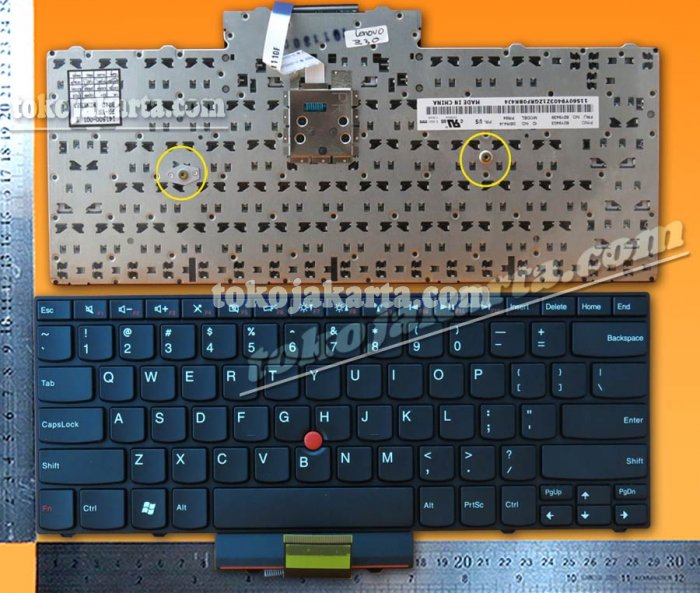Keyboard Laptop IBM Thinkpad Lenovo Edge 13, Edge E30, Edge 13.3 inch / 60Y9403, 60Y9408, 60Y9438, OBR4J4, PR84, 141500-001 Edge 13.3 inch (Black with Pointstick-15331)