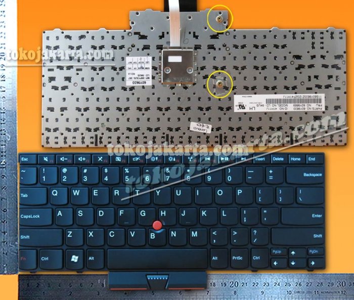 Keyboard Laptop IBM Thinkpad Lenovo EDGE 14 15 Inch / Edge E40 E50 Series/ 60Y9561 60Y9597 60Y9669 60Y9633, LD-84US, MP-09P13US-387 (Black with PointStick-15331F)