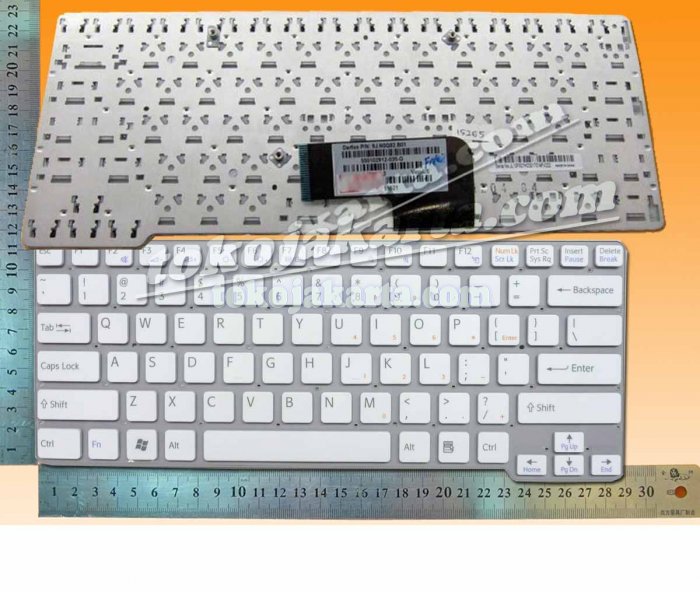 Keyboard Laptop for Sony Vaio VGN-CW, VPC-CW, VPC-CW15FX Series / MP-09F53US-8861, 148755661, 148755911 (White)