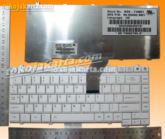 Keyboard Laptop Toshiba Tecra A10, M10 Series (White)