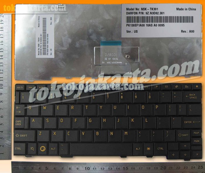 Keyboard Laptop Toshiba AC100 Series/ MP-07G73US-5283, V1114262CS2 US, OKNO-G31US11 (Black)