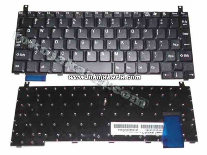 Keyboard Laptop Toshiba Portege M300, R150, PR150, R200, PR200 Series / G83C00039D10 (Black)
