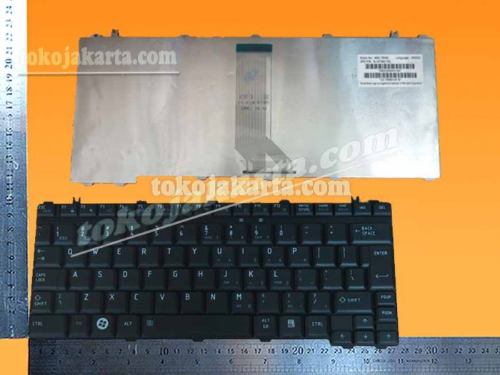 Keyboard Laptop for Toshiba Satellite A600 U400 U405 U500 U505 E205 T130 T131 T133 T135D Series / Portege M800 M853 M900 M908 Series (Black - BIG ENTER Version - 15250F)