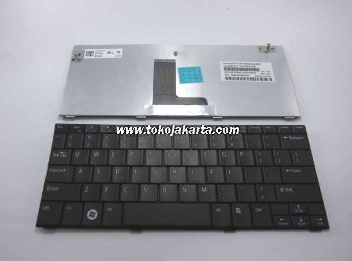 Keyboard Laptop Dell Mini 10, 10v, 1011 Series / MP-08G43US-698, PK1306H3A00, 0G204M (Black-15108)