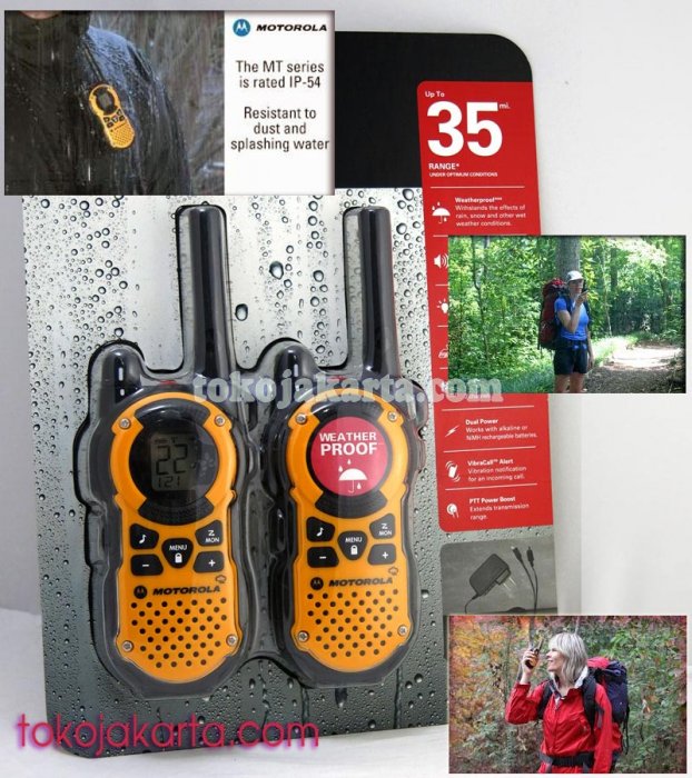 Motorola Talkabout Two-Way MT350R FRS/GMRS Radios (Up to 35 Miles* Weatherproof)