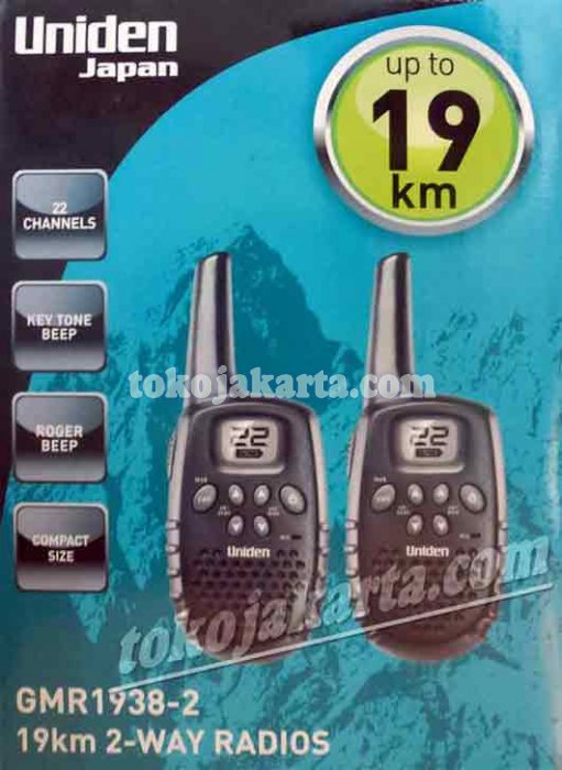 Uniden Walkie Talkie 2-Way Radios GMR1938-2 / GMR19382 (up to 19 km*)