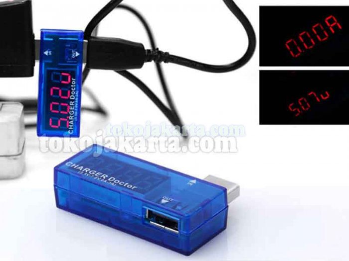 USB Charger Doctor/ USB Multimeter Tester Current and Voltage (Blue - 30001)