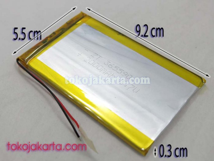 Baterai Tablet Android ADVAN Vandroid T2 Li-Polymer 365590 ( 3.7v 2000mAH / 14801)