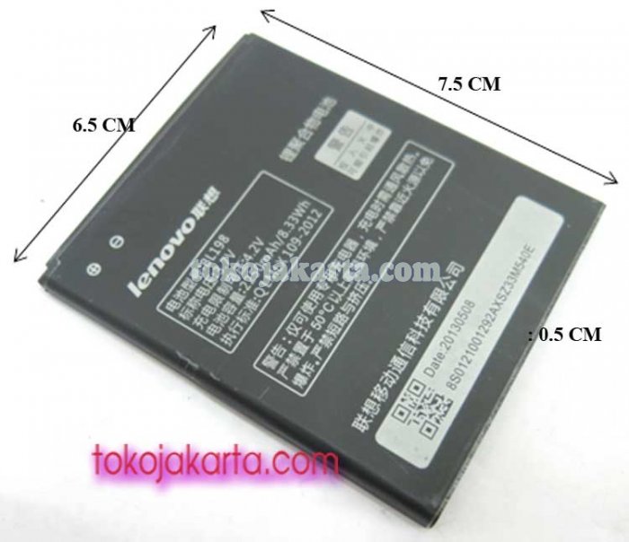 Baterai Tablet LENOVO A706, A516, 3.7v 2250mAH 8.33Wh / BL198 (147011)
