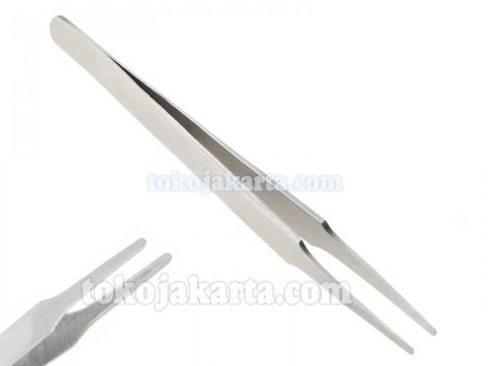 Pinset Tweezers Vetus TS-13 Lurus dan Tumpul (Silver)