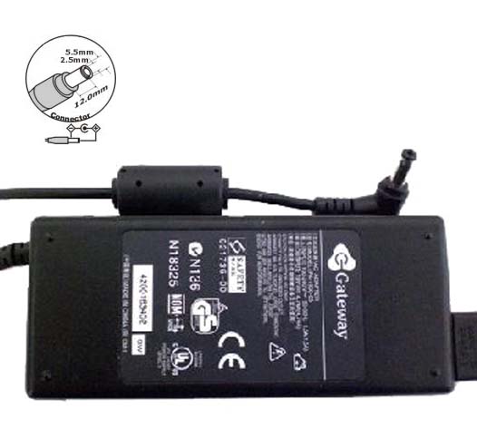 Replacement AC Adaptor Laptop GATEWAY 19V 3.16A / 5.5 * 2.5mm termasuk kabel power (ADPG01)