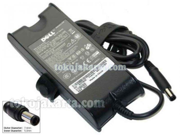 Original AC Adaptor Laptop DELL 19.5V 3.34A 65W/ 7.4 * 5.0 mm with Central pin PA-1900-02D, PA-10, 9T215 Termasuk Kabel Power (ADRD03G)
