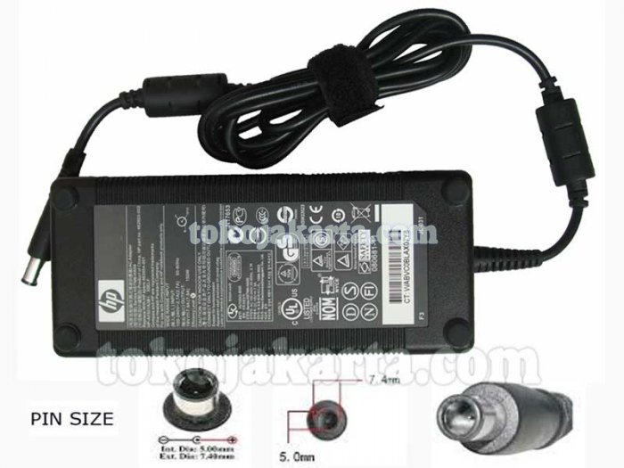 Original AC Adaptor Laptop HP-COMPAQ 19V 7.9A 150W/ HSTNN-HA09, 519333-002, 463954-001, HP-A1501A3B1, 1588-3003/ 7.4*5.0mm With Pin Termasuk kabel power (ADRH13)