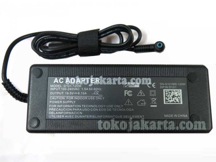 Replacement AC Adaptor Laptop PC All In One HP 19.5V 6.15A / 4.5*3.0 mm termasuk kabel power (ADW603)