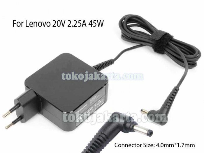 Original AC Adaptor Laptop IMB-Lenovo 20V 2.25A 45W / 5A10H42919, 5A10H42920, 5A10H43620, 5A10H43632, ADP-45DW A, ADP-45DW AA, ADP-45DW A/C, ADP-45DW C, ADL45WCD, ADL45WCG, ADLX45DLC3A, GX20K11838/ 4.0*1.7mm termasuk kabel power (ADRI80A)