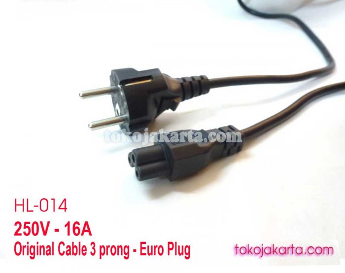 Kabel Original listrik Power Adaptor 3 Prong / 3 hole Prong Series (Mickey) / kabel listrik 3 lubang Mickey (ACC002B)