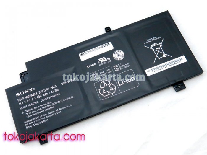 Original Baterai Laptop SONY VAIO Fit 15 Touch SVF15A13SHB VF15A1BCXS Series/ VGP-BPS34, VGP-BPL34 (3650mAH -41Wh /13788)