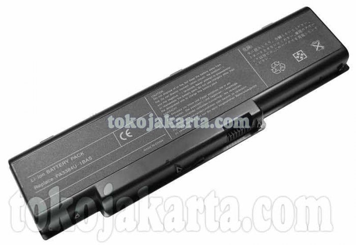 Replacement Baterai Laptop TOSHIBA Satellite Pro A60 / Dynabook AW2, AX2, AX/3 Series / Satellite A60, A65 Series  / PA3382U-1BAS, PA3382U-1BRS, PA3384U-1BAS, PA3384U-1BRS, PABAS052 (4400mAh - 8 Cell)