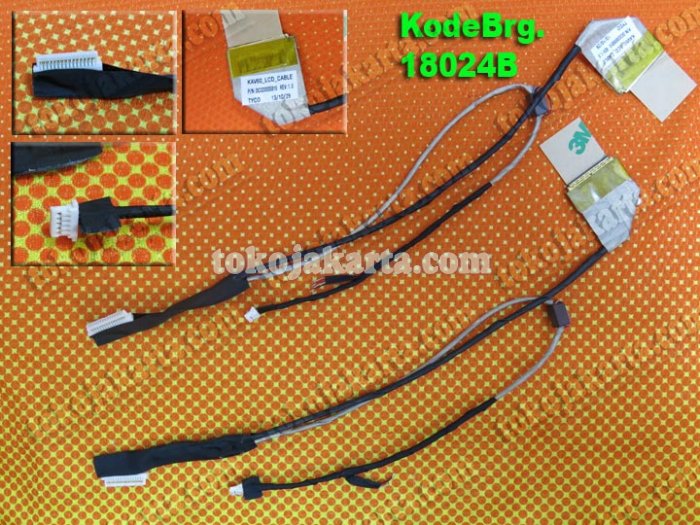 Kabel Flexible LCD Laptop Acer Aspire One D250 AOD250 KAV60 Series/ Laptop LVDS Cable DC02000SB10 (BIG Connector - 18024B)