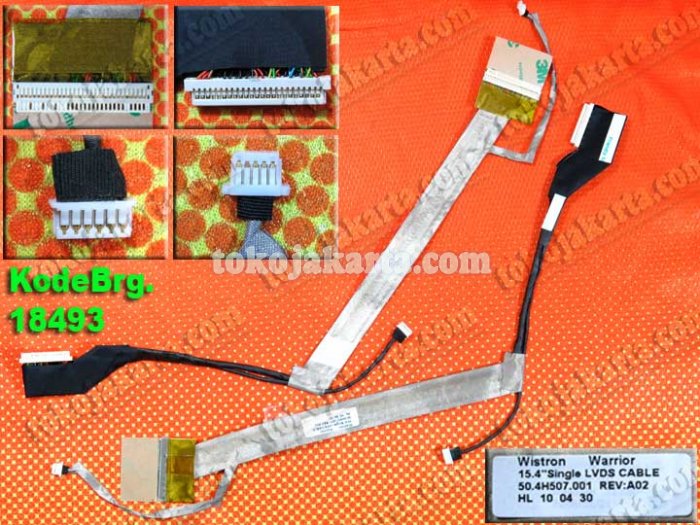 Kabel Flexible LCD Laptop HP Compaq CQ50 GQ50 CQ60 G50 G70 15.4 inch Series / Laptop LVDS Cable 50.4H507.001 (18493)