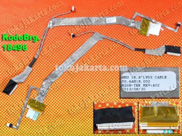 Kabel Flexible LCD Laptop HP Compaq G60 CQ60 15.6 inch Series / Laptop LVDS Cable 50.4AH18.002 (18496)