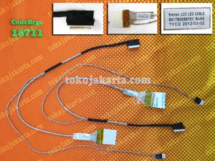 Kabel cable flexible LCD Laptop Toshiba Satellite L600, L630, L635 Series / 6017B0268701 Display Cable (18711)