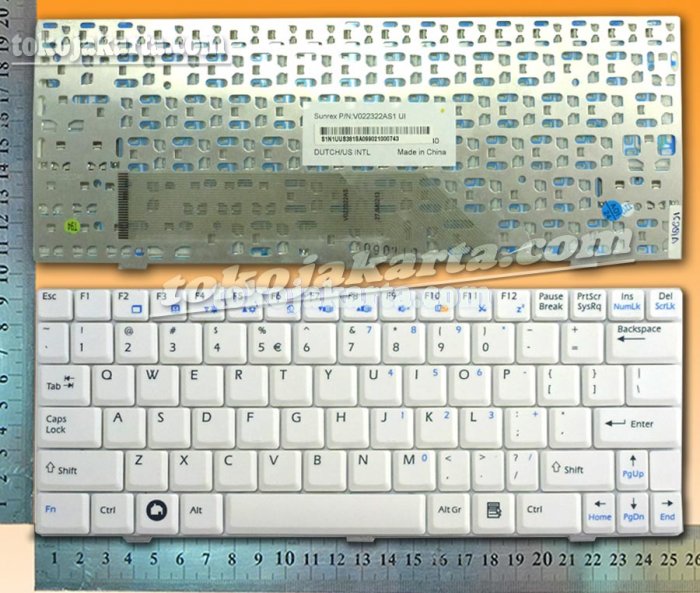 Keyboard Laptop ADVAN Vanbook P1N-46120 P1N-46120s, PiN-46125, P1N-46125, P1N46125 Series / V022322AS1 (White/15281A)