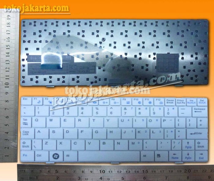 Keyboard Laptop AXIOO PICO DJJ Series / MP-08A33US-3607, MP08A33US-3605, 71GJ10014-30 Series (White)