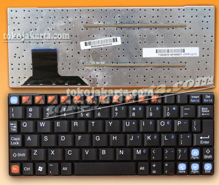 Keyboard Laptop Zyrex Anoa 942 Series / 71GE09018, 71GE09018-10, 71GE07648, 71GE07648-10, 71GE07648-11, HMB317DA01 (Black-15921)