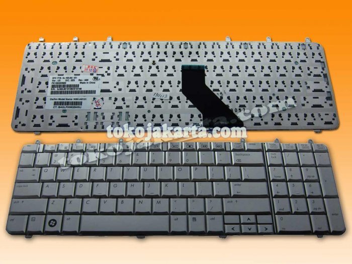 Keyboard Laptop for HP Pavilion DV7 series (DV7, DV7T, DV7Z, DV7-1000, DV7-1100 Series) (Brozen Black) / 483275-001, NSK-H8101, 9J.N0L82.101, PK1303X0500, NSK-H8301, PK1303W0500, 9J.N0L82.301