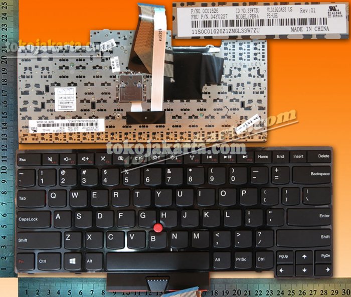 Keyboard Laptop IBM Lenovo Edge E320 E430 E325 E445 Series/ 0C01626, 33W72U, V131920AS3 US, 04Y0227, PE84, 04W2520, 04W2557, 04Y0190 (Black win8 -15352)
