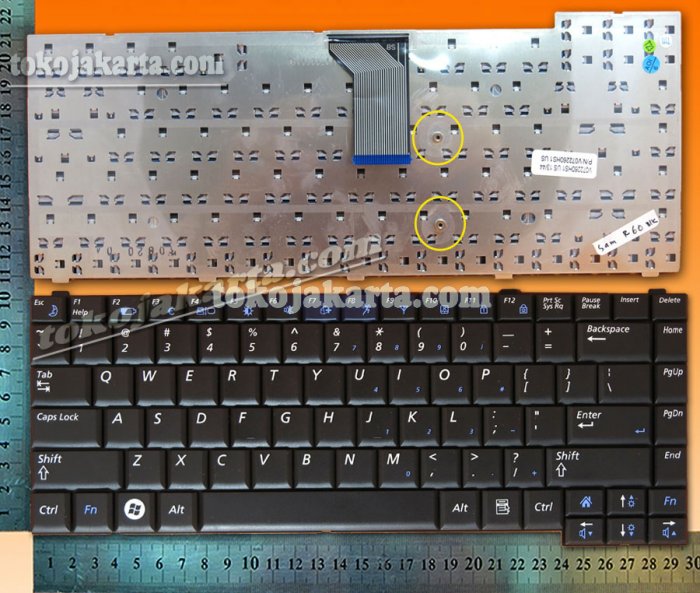Keyboard Laptop SAMSUNG R58 R60 R70 P510 P560 R503 R505 R508 R509 R510 R560 Series/ CNBA5902296MBIL, V072260DK1, V072260HS1 US (Black-16144)