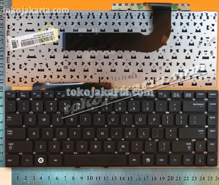 Keyboard Laptop Samsung Q430 Q460 RF410 RF411 P330 SF310 SF410 SF411 Q330 QX411 QX410 QX310 QX412 X330 X430 NP-QX411 Series/ 9Z.N5PSN.001, NSK-MB0SN 01 (Black without Frame)