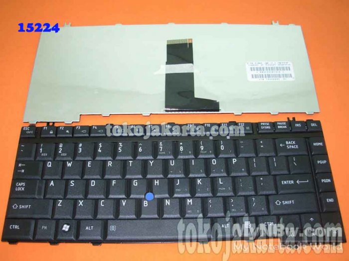 Keyboard Laptop Notebook Toshiba TECRA A9, M9 M10 Series / Satellite Pro S200, S300 Series / G83C00872US, G83C008720S (Black with Pointer)