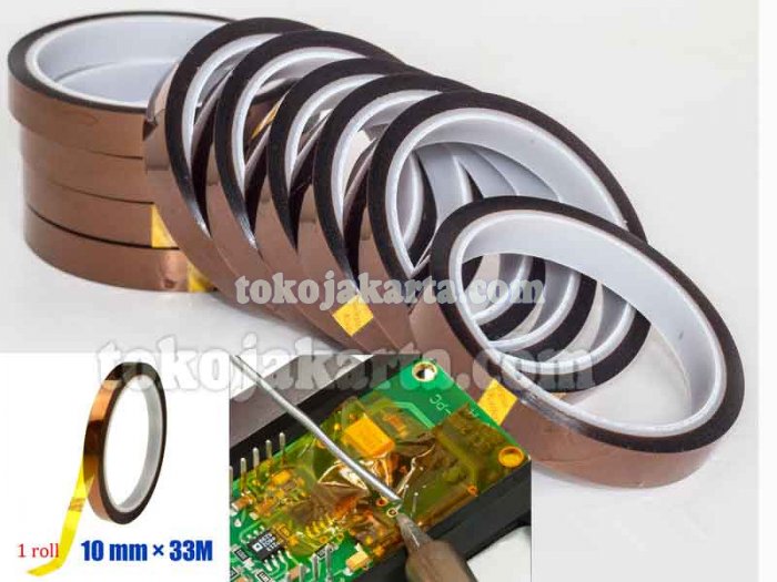 Polyimide High Temperature TAPE 10mm/ Polyimide Isolasi Tahan Panas TAPE 10mm (109810)